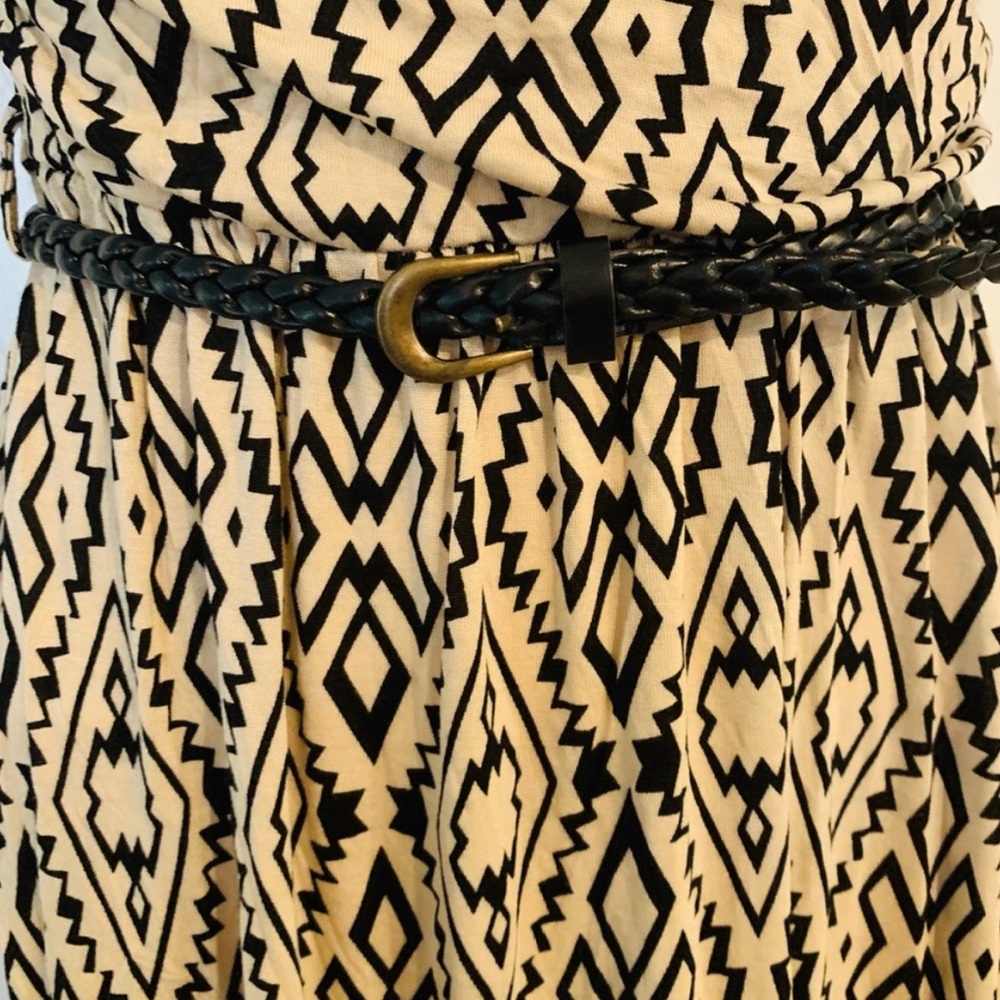 Pattern Strapless Dress - Picture 5 of 5